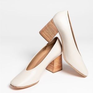 Huma Blanco Salvador Pump Heel in Bone Sz 39